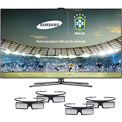 Smart TV 3D LED 46" Samsung 46ES7000 Full HD - 3 HDMI 3 USB 720Hz 4 Óculos 3D