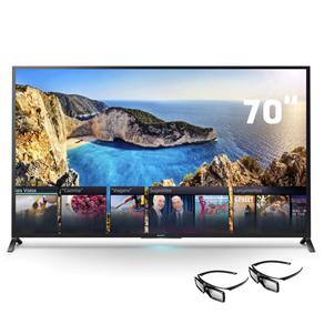 Smart TV 3D LED 70” Full HD Sony KDL-70W855B com Motionflow 480hz, Processador X-Reality Pro, Wi-Fi e 2 Óculos 3D