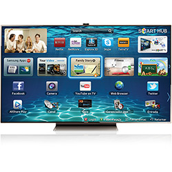 Smart TV 3D LED 75" Samsung UN75ES9000 Full HD - 3 HDMI 3 USB DTV 240Hz 4 Óculos 3D