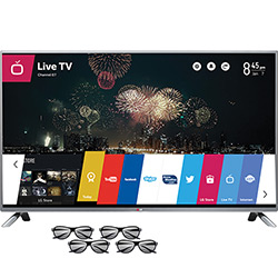 Smart TV 3D LED LG 55LB6500 55" WebOS Full HD HDMI USB Wi-Fi + 4 Óculos 3D