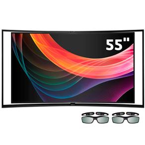 Smart TV 3D OLED 55” Full HD Samsung KN55S9 com Wi-Fi, Conversor Digital e Multi View