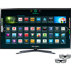 Smart TV 3D Samsung 46" LED Full HD 46F6400 - Interaction Ready Dual Core Wi-Fi 2 Óculos 3D