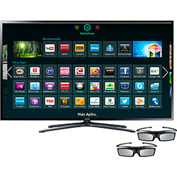Smart TV 3D Samsung 55" LED Full HD 55F6400 - Interaction Ready Dual Core Wi-Fi 2 Óculos 3D