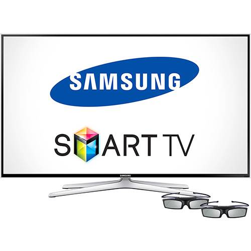 Smart TV 3D Samsung LED 65" UN65H6400 Full HD 4 HDMI 3USB 480Hz com Função Futebol Wi-Fi + 2 Óculos 3D