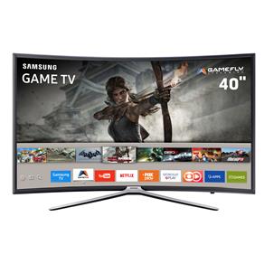 Smart TV Games LED 40" Full HD Curva Samsung 40K6500 com Aplicativos, Plataforma Tizen, GameFly, Conectividade com Smartphones, Wi-Fi, HDMI e USB