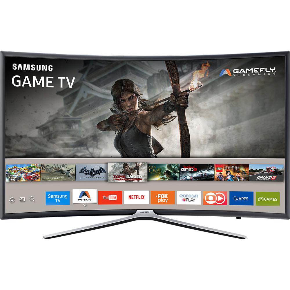 Smart TV Games LED 49" Samsung UN49K6500AGXZD Full HD Curva 49k6500 com Conversor Digital 3 HDMI e 2 USB Conectividade Smartphones Wi-Fi 60Hz