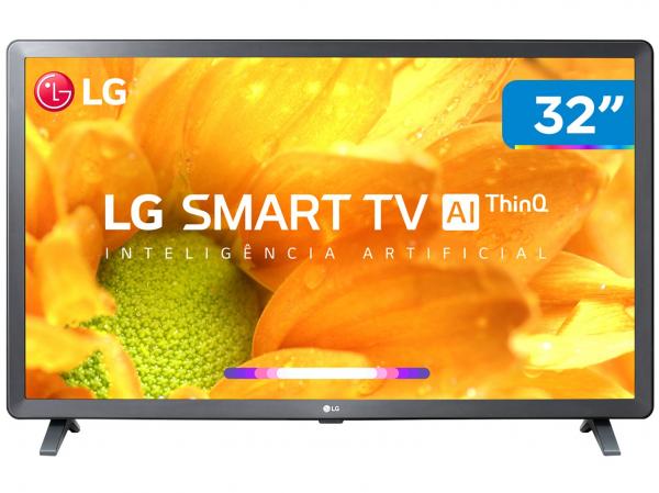 Smart TV HD LED 32” LG 32LM625BPSB Wi-Fi Bluetooth - HDR Inteligência Artificial 3 HDMI 2 USB