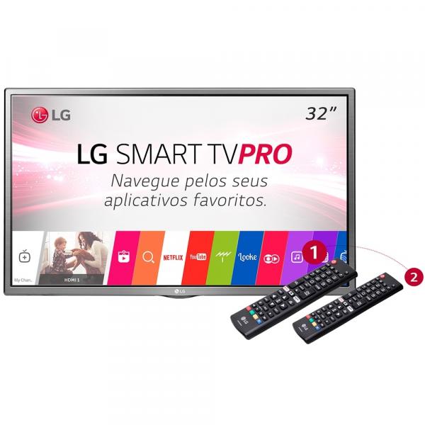 Smart TV 32 LCD LED LG 32LJ601C.AWZ, HD, com 02 Controles Remotos, 2 HDMI, USB, Wi-Fi, Modo Hotel