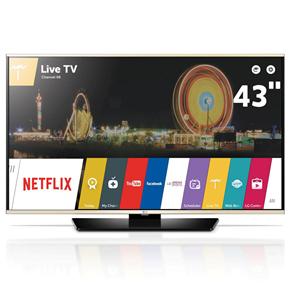 Smart TV LED 43" Full HD LG 43LF6350 com Sistema WebOS, Wi-Fi, Painel IPS, Entradas HDMI e USB