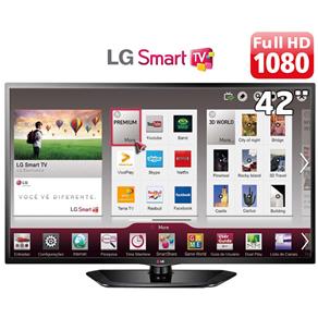 Smart TV LED 42" Full HD LG 42LN5700 com Time Machine II, Wi-Fi e Conversor Digital