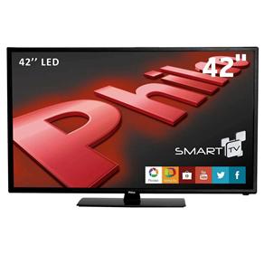 Smart TV LED 42” Full HD Philco PH42M30DSGW com Conversor Digital, MidiaCast, WiDi, Wi-Fi, Entradas HDMI e USB - Smart TV LED 42” Full HD Philco PH42M