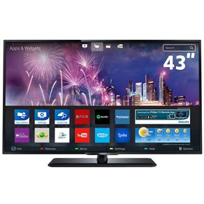 Smart TV LED 43" Full HD Philips 43PFG5100/78 com Perfect Motion Rate 120Hz, Pixel Plus HD, Wi-Fi, Entrada HDMI e Entrada USB