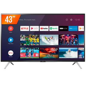 Smart TV LED 43`` Full HD Semp 43S5300 2 HDMI 1 USB Wi-Fi Android