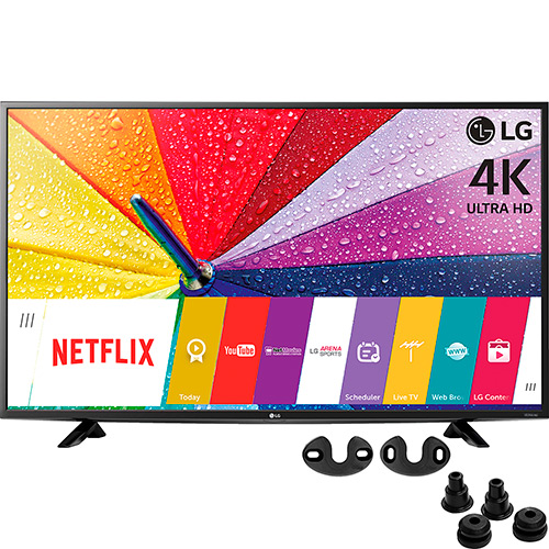 Smart TV LED 43" LG 43UF6400 Ultra HD 4K 2 HDMI 1 USB Wi-Fi 60Hz + Suporte Universal de TV Até 120'' Neofix