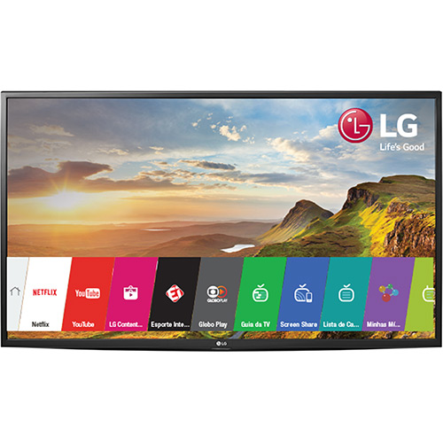 Smart TV LED 43" LG 43uh6000 WebOS 3.0 Ultra HD 4K 3 HDMI 1 USB