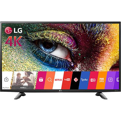 Smart TV LED 43" LG 43UH6100 Ultra HD Painel IPS 4K com Upscaler e Conversor Digital Integrado Wi-Fi HDR Pro Ultra Surround