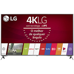 Smart TV LED 43" LG 43UJ6525 Ultra HD 4K com Conversor Digital 4 HDMI 2 USB WebOS 3.5 Painel Ips HDR e Magic Mobile Connection