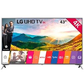 Smart TV LED 43" LG 43UJ6525 Ultra HD 4K HDR, Wi-Fi, 2 USB, 4 HDMI, DTV, IPS, 120Hz