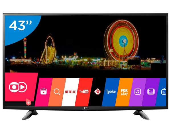 Smart TV LED 43” LG Full HD 43LH5700 - Conversor Digital Wi-Fi 2 HDMI 1 USB