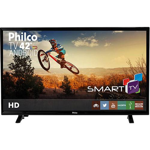Tudo sobre 'Smart TV LED 42" Philco PH42B51DSGWA HD Conversor Digital Wi-Fi 2 HDMI 2 USB'