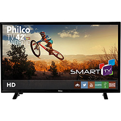 Smart TV LED 42" Philco PH42B51DSGWA HD Conversor Digital Wi-Fi 2 HDMI 2 USB