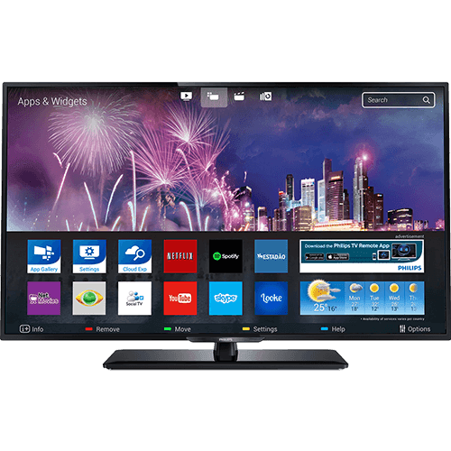 Smart TV LED 43'' Philips 43PFG5100 Full HD com Conversor Digital 3 HDMI 1 USB Wi-Fi 120Hz