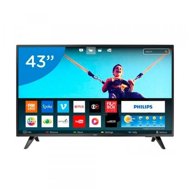 Smart TV LED 43 Polegadas Philips 43PFG5813 Full HD Netflix 2 HDMI 2 USB - Philips Tv