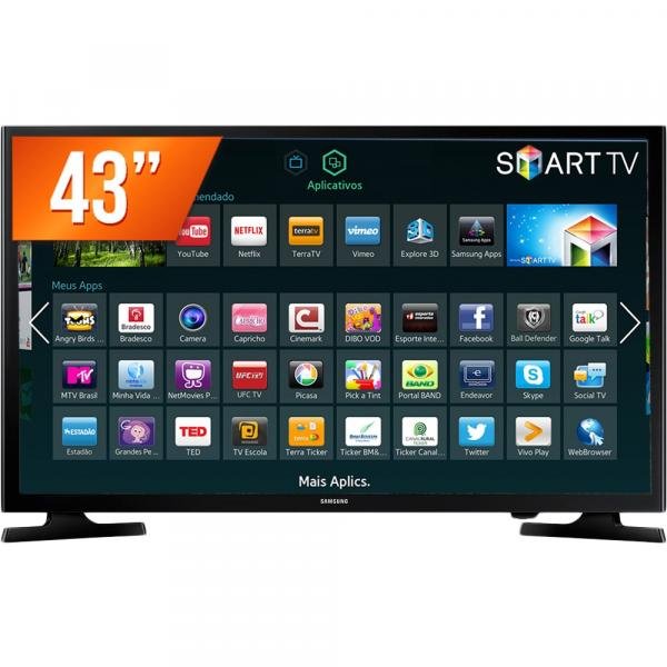 Smart TV LED 43” Samsung Series 5 J5290 Full HD Wi-Fi 2 HDMI 1 USB