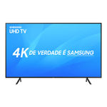 Smart TV Led 43" Samsung Ultra HD 4k 43NU7100 com Conversor Digital 3 HDMI 2 USB Wi-Fi HDR Premium Smart Tizen
