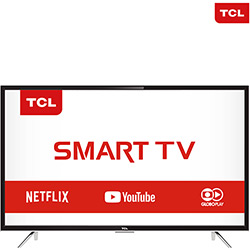 Smart TV LED 43" Semp Toshiba L43S4900FS Full HD com Conversor Digital 3 HDMI 2 USB Wi-Fi 60Hz Preta