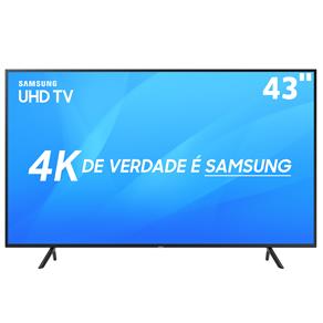 Smart TV LED 43" UHD 4K Samsung 43NU7100 com HDR Premium, Wi-Fi, Processador Quad-core, Visual Livre de Cabos, Plataforma Smart Tizen, HDMI e USB