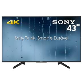 Smart TV LED 43" UHD 4K Sony BRAVIA KD-43X705F com HDR, X-Reality Pro, Motionflow XR 240, X-Protection PRO, Wi-Fi, Radio FM, HDMI e USB