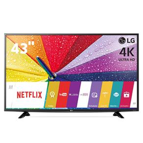 Smart TV LED 43" Ultra HD 4K LG 43UF6400 com Sistema WebOS, Wi-Fi, Painel IPS, Smart Share, Entradas HDMI e Entrada USB