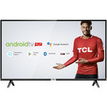 Smart TV LED 40" Android TCL 40s6500 Full HD com Conversor Digital Wi-Fi Bluetooth 1 USB 2 HDMI, Controle Remoto com Comando de Voz Google Assistant