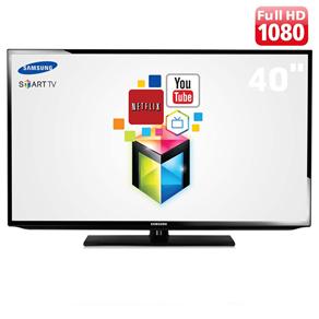 Smart TV LED 40” Full HD Samsung UN40H5303 com Função Futebol, 120 Hz Clear Motion Rate, ConnectShare Movie, Wi-Fi e Conversor Digital