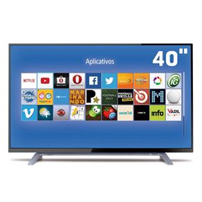 Smart TV LED 40" Full HD Toshiba 40L2500 com Conversor Digital Integrado, Entradas HDMI e Entrada USB