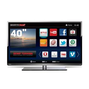 Smart TV LED 40" Full HD Toshiba 40L5400 com Conversor Digital Integrado, Wi-Fi, Entradas HDMI e USB