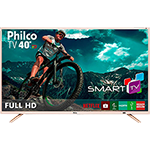 Smart TV LED 40" Philco PTV40E21DSWNC Full HD com Conversor Digital 2 HDMI 2 USB Wi-Fi 60Hz - Champagne