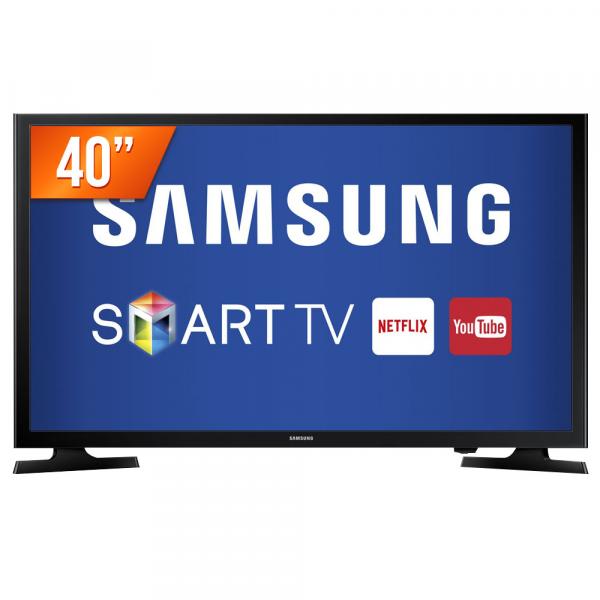 Smart TV LED 40" Samsung Full HD 2 HDMI 1 USB Wi-Fi Integrado Conversor Digital UN40J5200 - Samsung