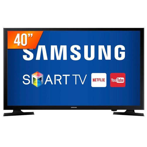 Smart Tv Led 40 Samsung Full Hd 2 Hdmi 1 Usb Wi-Fi Integrado Conversor Digital Un40j5200