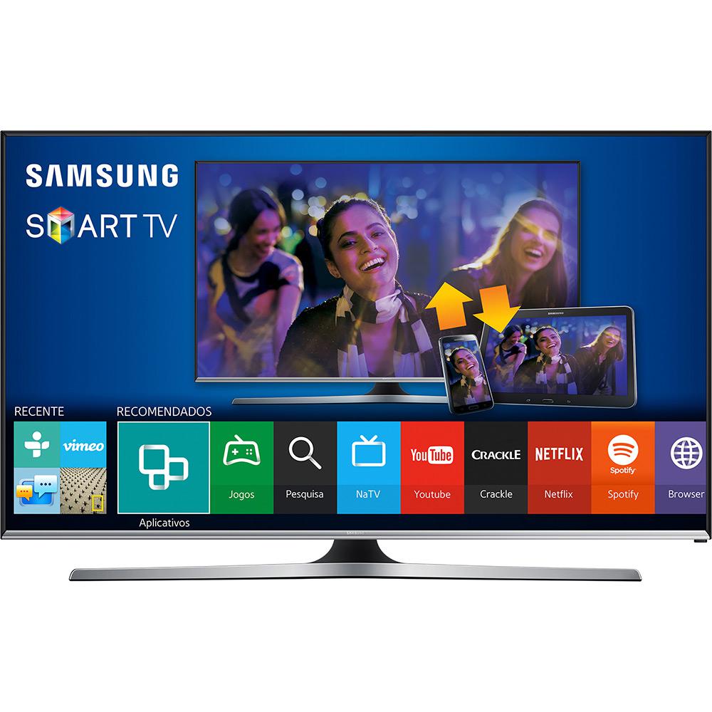 Smart TV LED 40" Samsung UN40J5500AGXZD Full HD com Conversor Digital 3 HDMI 2 USB Wi-Fi 120Hz