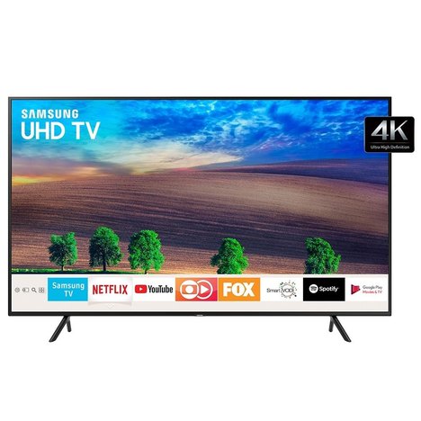 Smart Tv Led 40 Samsung Un40nu7100gxzd 4K Ultra Hd Hdr com Wi-Fi, 2 Usb, 3 Hdmi e 120Hz
