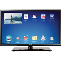Smart TV LED 40'' Semp Toshiba DL4077I Full HD com Conversor Digital 2 HDMI 2 USB 60Hz Grava Programas