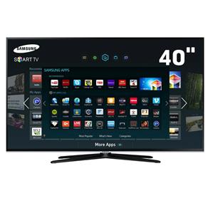 Smart TV LED 40” Slim Full HD Samsung UN40H5550 com Processador Quad Core, ConnectShare Movie e Wi-Fi Integrado