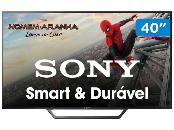Smart TV LED 40” Sony KDL-40W655D - Conversor Digital 2 USB 1 HDMI