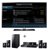 Smart TV LED 46" 3D Samsung + Home Theater 5.1.