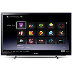 Smart TV LED 46" Sony KDL-46EX655 Full HD - 4 HDMI 2 USB HDTV DLNA 120Hz