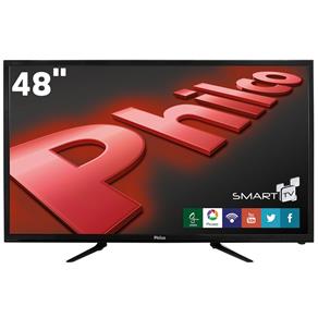 Smart TV LED 48" Full HD Philco PH48B40DSGW com Conversor Digital, Wireless Integrado, Entradas HDMI e Entrada USB