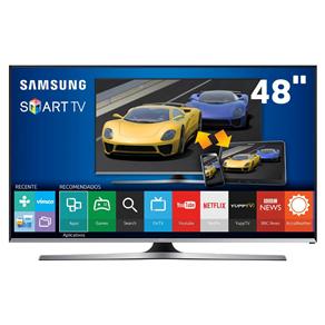 Smart TV LED 48" Full HD Samsung 48J5500 com Connect Share Movie, Screen Mirroring, Wi-Fi, Entradas HDMI e USB