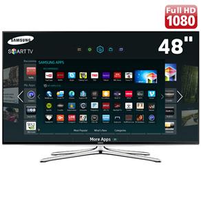 Smart TV LED 48” Full HD Samsung UN48H6300 com 240Hz Clear Motion Rate, Wi-Fi e Conversor Digital